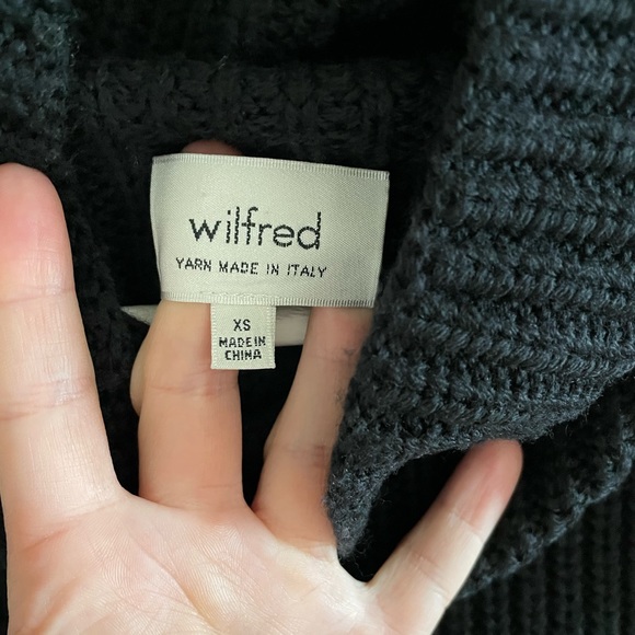 Aritzia Wilfred Durandal 100% Wool Sweater Vest Black Size XS - Picture 9 of 10